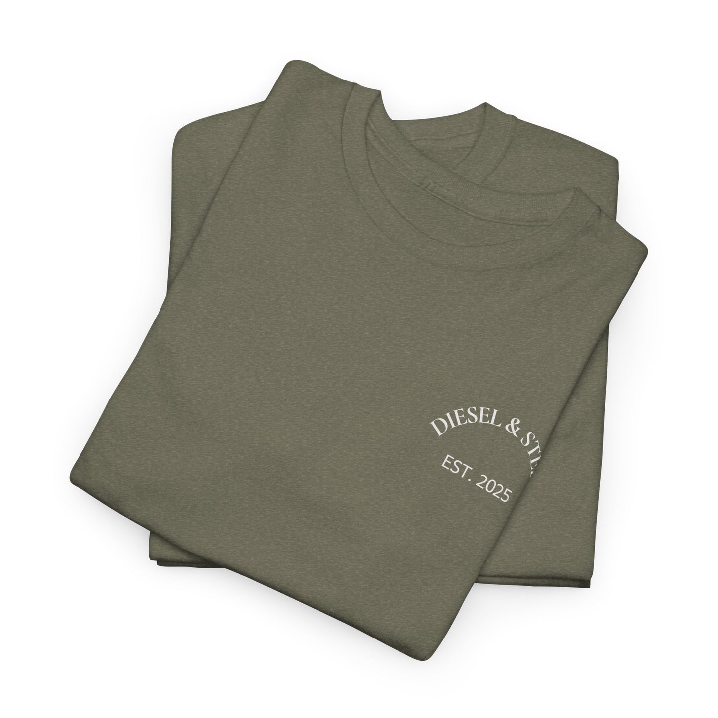 Diesel & Steel American Flag Tee - Unisex Heavy Cotton T-Shirt