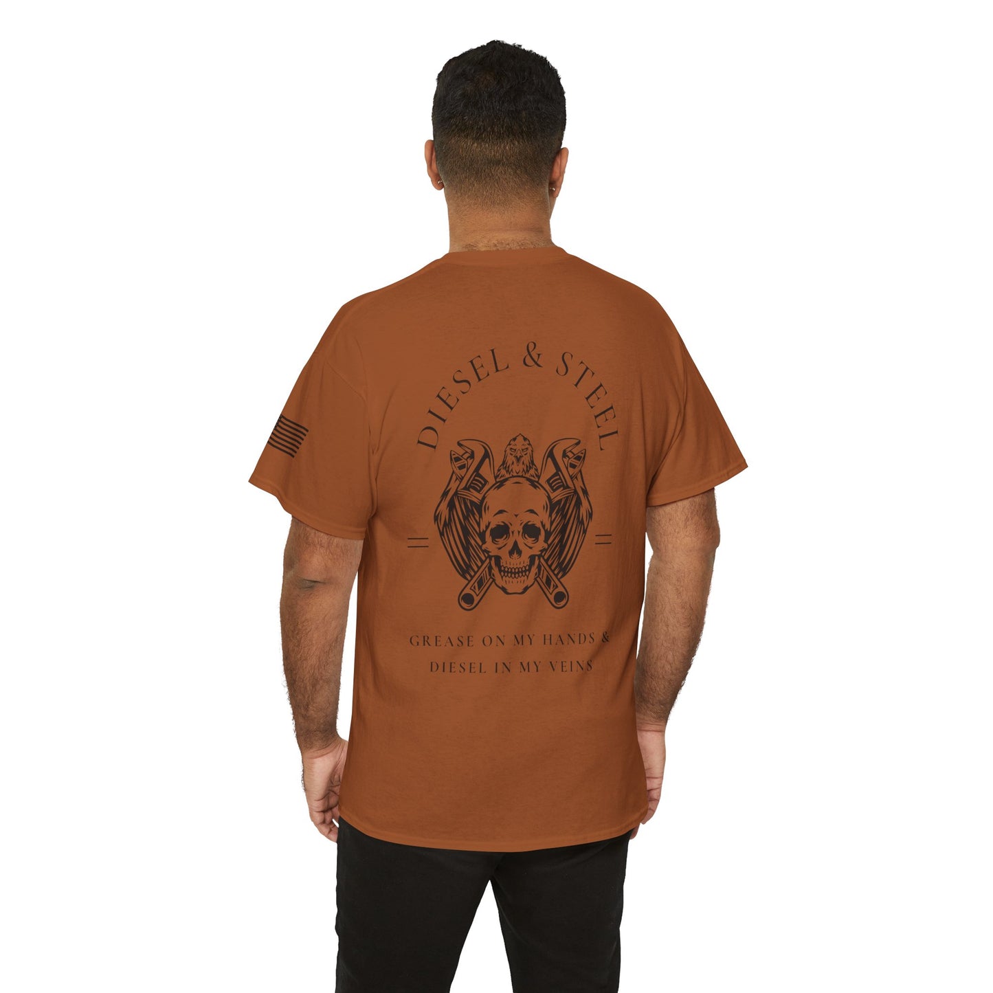 Diesel & Steel Skull Graphic T-Shirt - Unisex Heavy Cotton Tee
