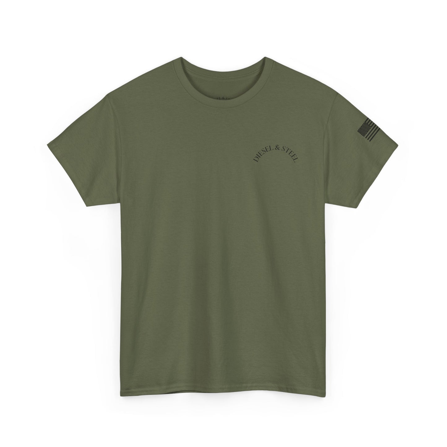 Diesel & Steel Graphic Tee - Built Not Bought Unisex Cotton Shirt